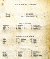 Table of Contents, Washington County 1877